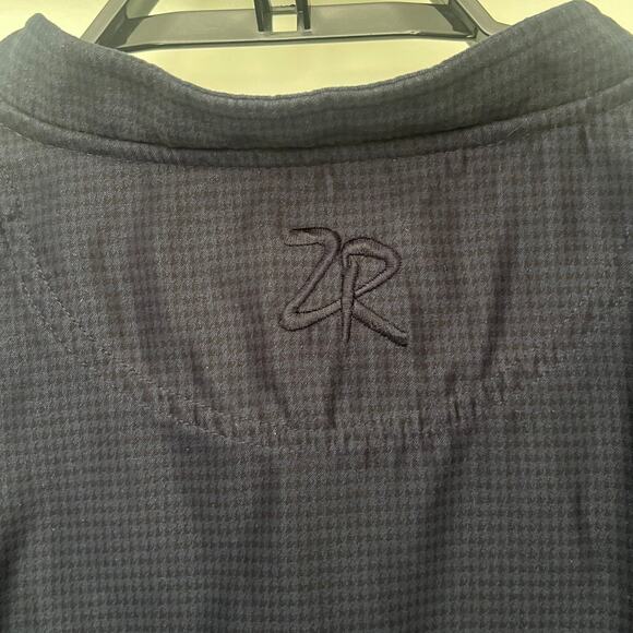 Zero Restriction GolfMicrosuede Mens Jacket Sz 2XL Preppy Quarter Snap  Checked - Picture 6 of 15